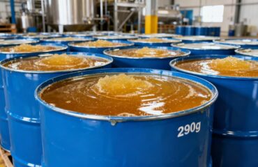 multiflower honey supplier exporting bulk honey in 290kg steel drums for Middle East food factories