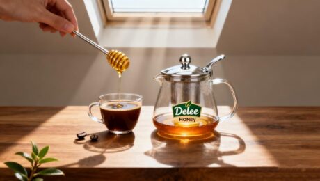 edulcorantes naturales en bebidas Edulcorantes naturales en bebidas con miel Delee, utilizada en café y té para un estilo de vida saludable
