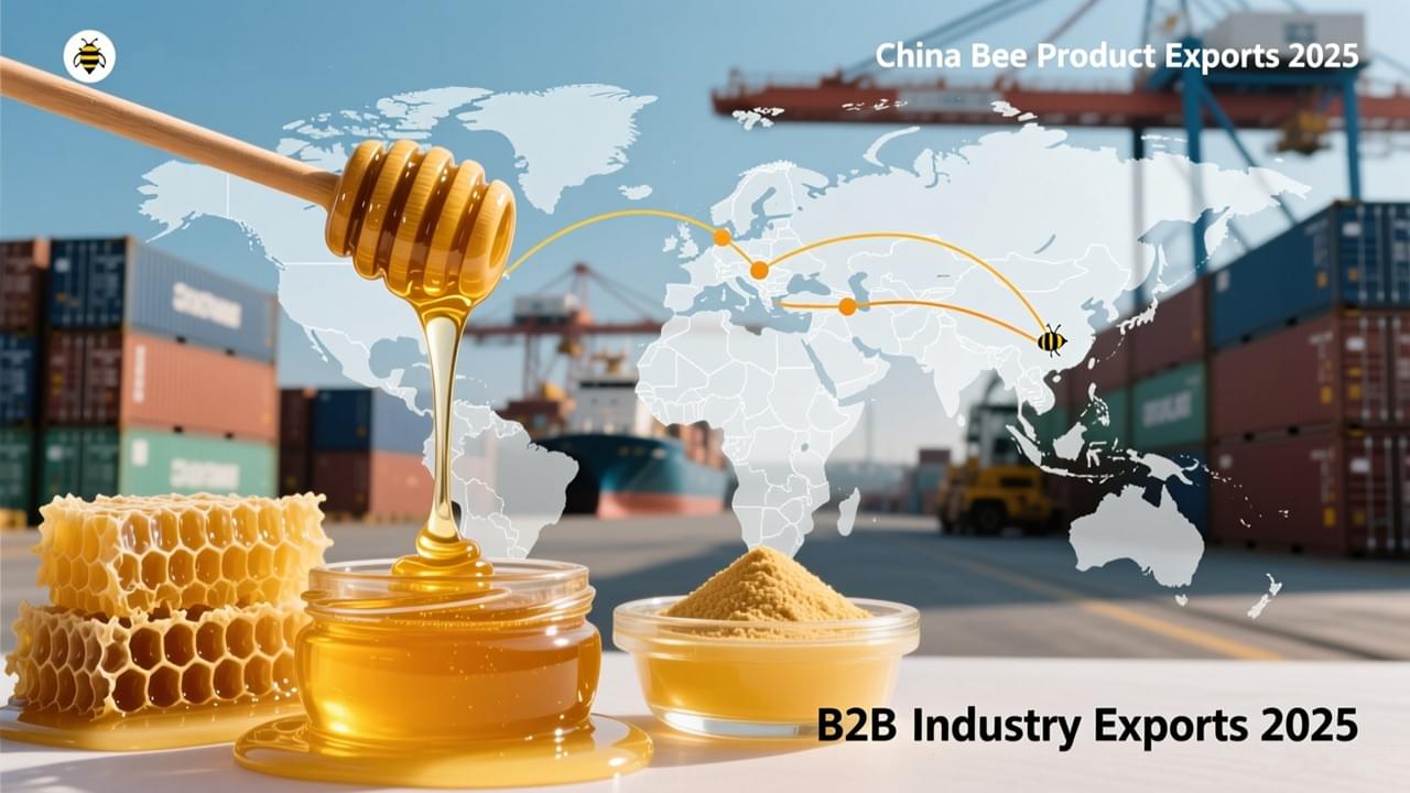 экспорт пчеловодческой продукции из Китая в 2025 году Экспорт продуктов пчеловодства из Китая в 2025 году: мед, маточное молочко и глобальные торговые маршруты.