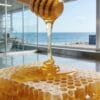 Natural honey supplier showcasing pure honey production and export partnership with Japan