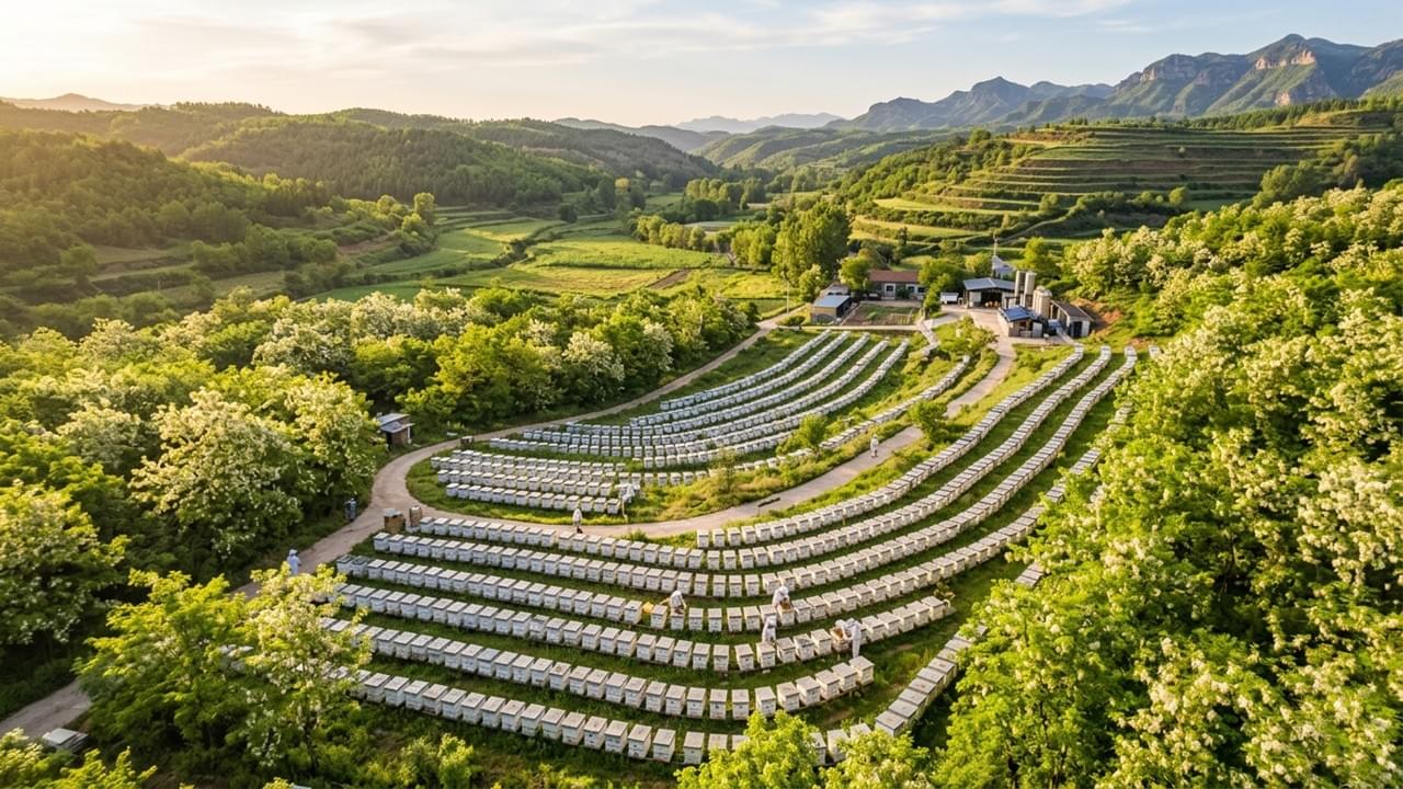 sumber-boleh-jejak-ladang-madu-lebah-delee-china Ladang lebah madu Delee di China dengan lebih 200 sumber madu yang boleh dikesan