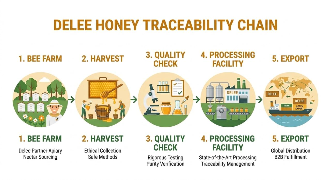 Ladang lebah madu Delee di China dengan lebih 200 sumber madu yang boleh dikesan