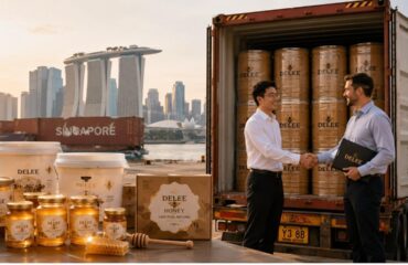 Proveedor de miel de Singapur que exporta contenedores de miel premium a través de una asociación B2B a largo plazo.