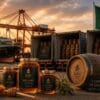 Sidr honey supplier exporting three containers of premium honey to Saudi Arabia through international shipping logistics