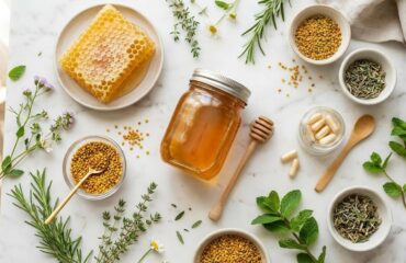 Delee Honey korzyści zdrowotne składniki surowy miód mleczko pszczele pyłek pszczeli naturalne związki