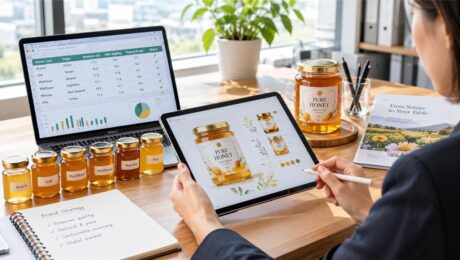 プライベートブランドのハニーブランド開発 — サンプル調達とラベルデザインレビュー