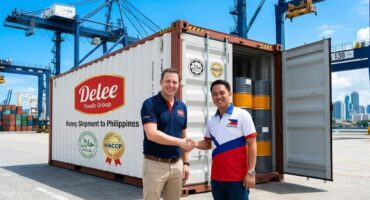 wholesale-honey-supplier-philippines-shipment Delee Foods Group, a trusted wholesale honey supplier, dispatches a 20ft container to a new Philippine partner.